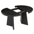 Retro Extendable Dining Table With A 16 Inch Middle Leaf For Dining Room And Kitchen Espresso Espresso Solid Wood Mdf