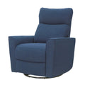 Soho Swivel Glider In Navy Navy Fabric