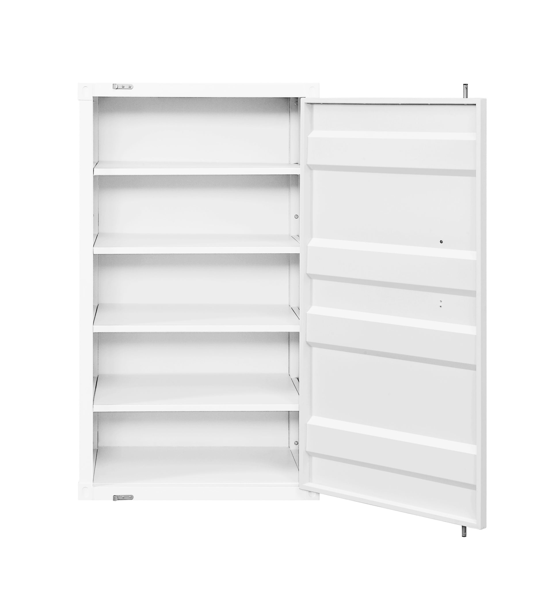 White 1 Door Chest With Container Lock White Bedroom Metal