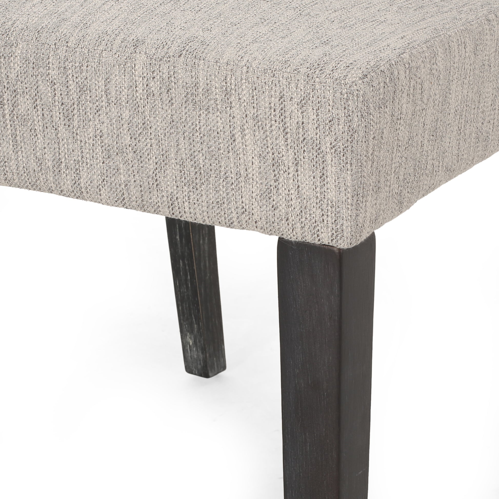 Dining Chair Light Grey Fabric