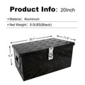 20 Inch Aluminum Truck Tool Box, Truck Bed Tool Storage Box With Side Handle,Lock And 2 Keys, 20.1