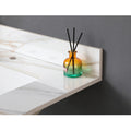 31 Inch Marble Vanity Top, Bathroom Vanity Top With Undermount Rectangular Middle Sink And 4