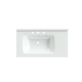 Sinks Rectangular 36 Inch Bathroom Sinks, Modern Rectangular Countertop Bathroom Sinks, Porcelain Ceramic Bathroom Sinks.White, 36''W X 20''D Sink Only. White Ceramic