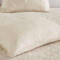 3 Piece Reversible Bedspread Set Cream King Cal King King Cream Microfiber
