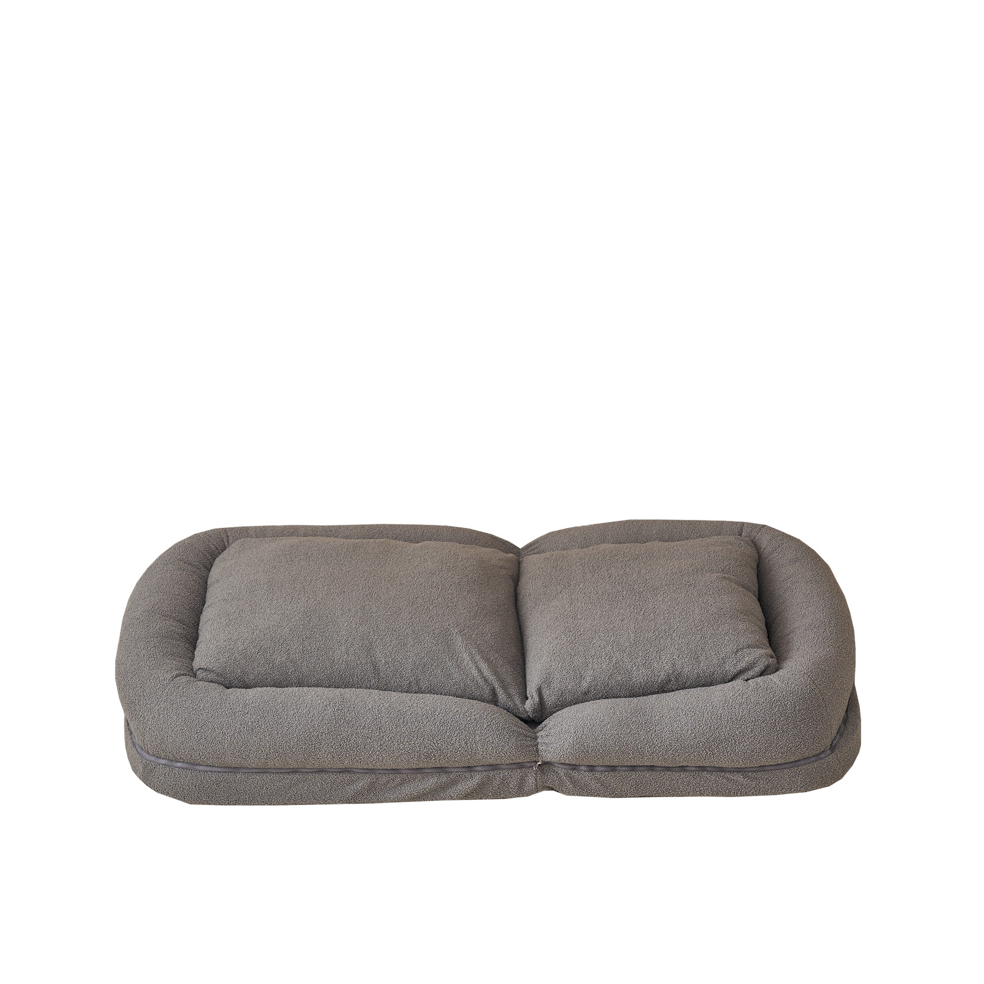 Triple Fold Down Sofa Bed,Gy Grey Metal Cotton Metal