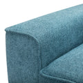 Cozy Duo Blue Loveseat Sofa Blue Solid Wood Mdf 2 Seat