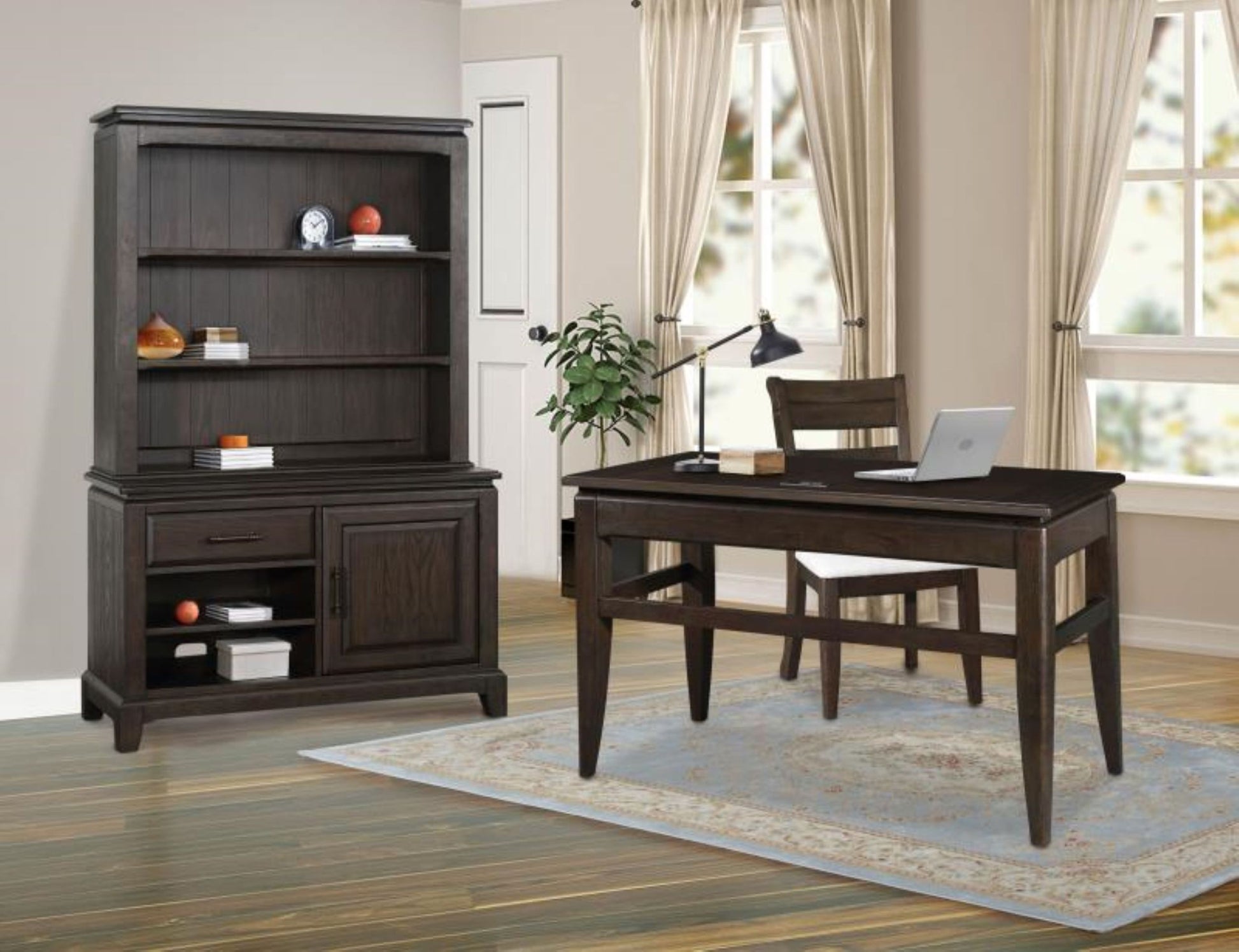 Chocolate Office Storage Credenza Chocolate Solid Wood Mdf