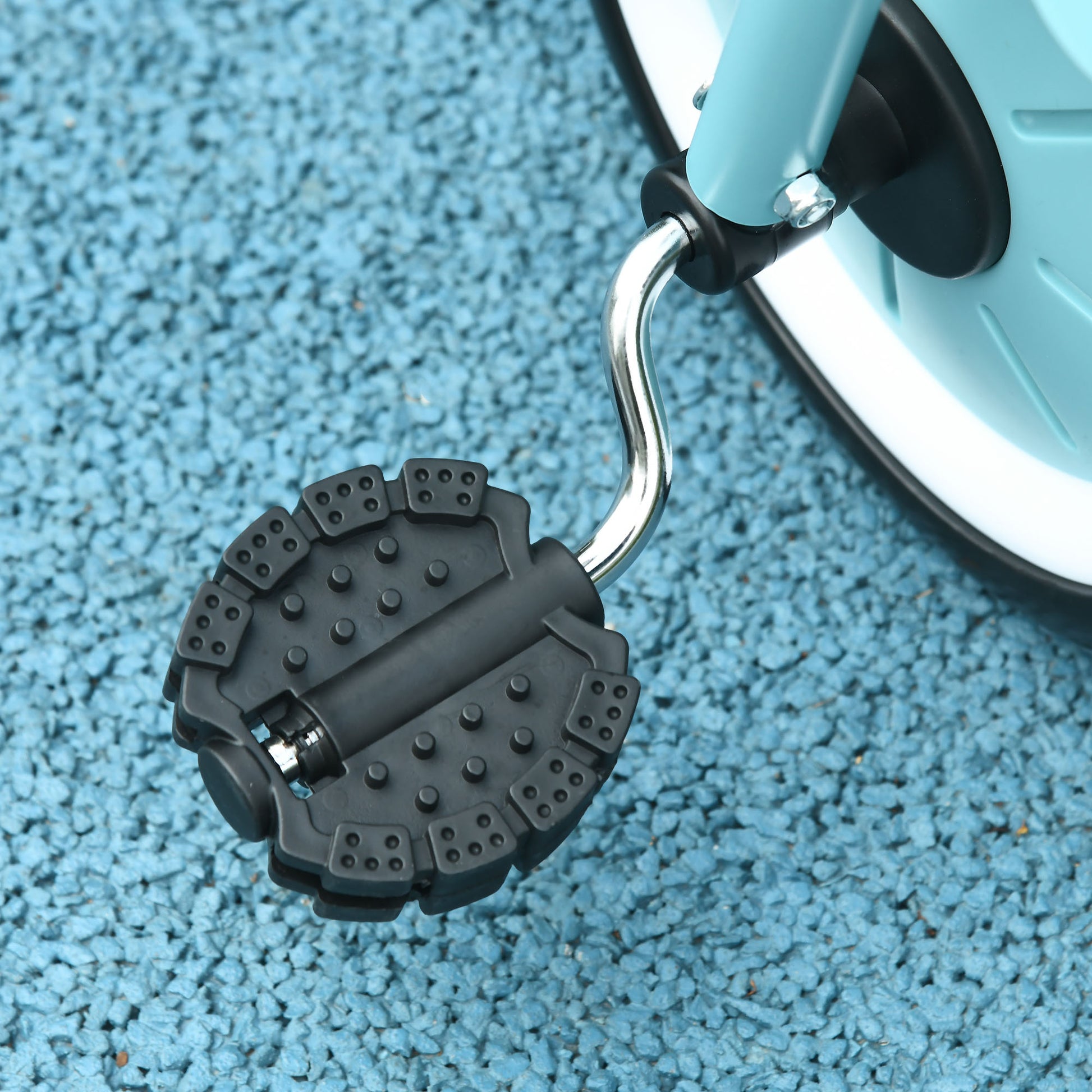 Qaba Kids Tricycle For Toddlers Age 2 5 With Adjustable Seat, Toddler Bike For Children With Basket, Bell, Handlebar Grips, Blue Blue Metal