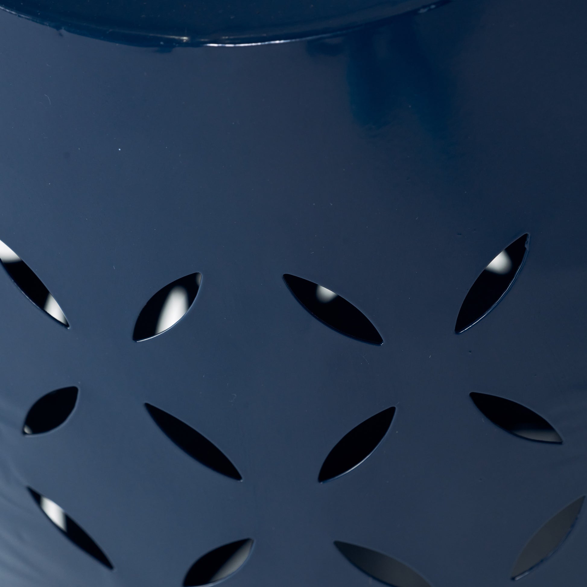 Lilac 12 Side Table Dark Blue Iron