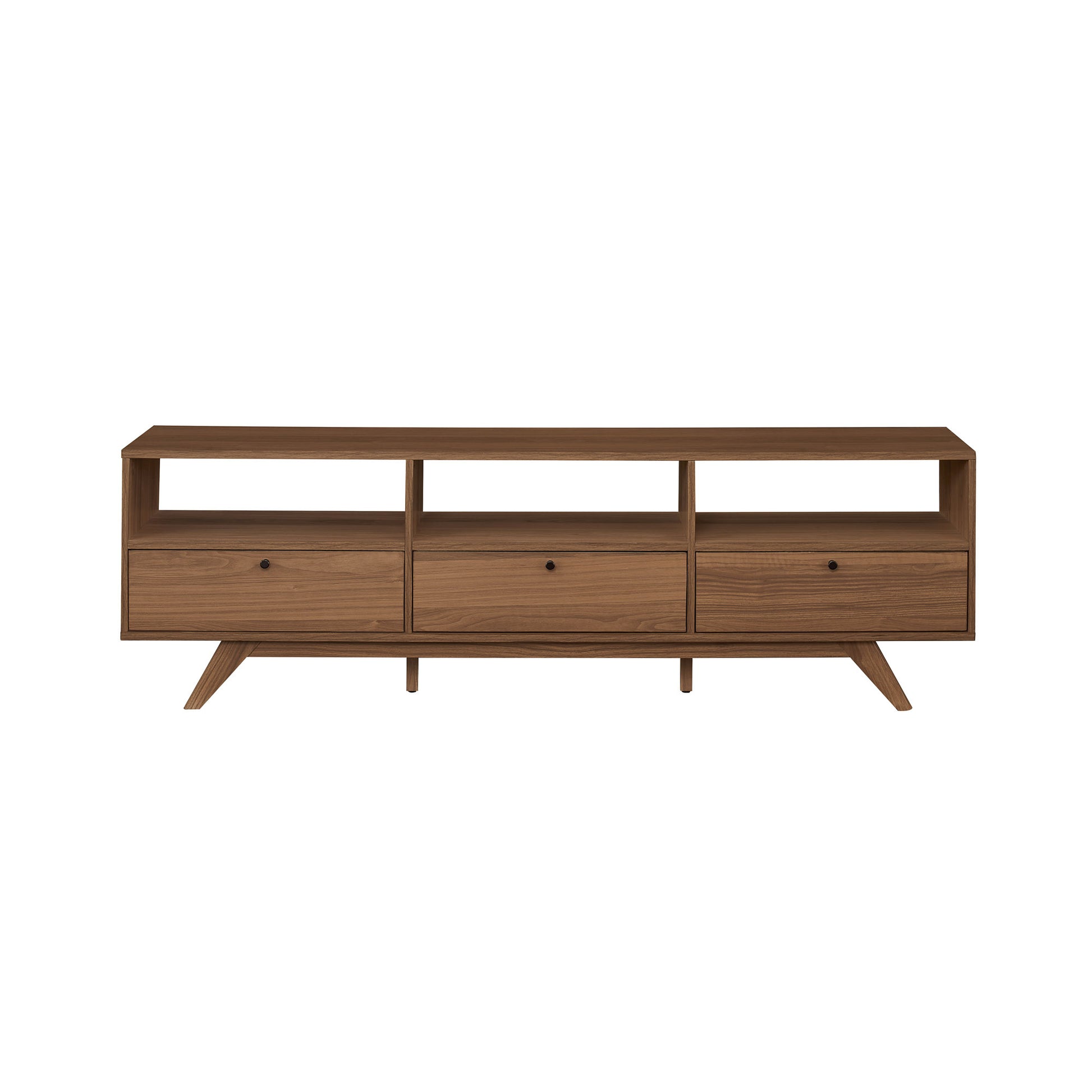 Modern Scandi 3 Door Low Profile Tv Stand For Tvs Up To 80 Inches Mocha Coffee 80 89 Inches Mdf Mdf