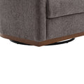 Coolmore Swivel Barrel Chair, Comfy Round Accent Sofa Chair For Living Room, 360 Degree Swivel Barrel Club Chair, Leisure Arm Chair For Nursery, Hotel, Bedroom, Office, Lounge Dark Gray Chenille Dark Gray Primary Living Space Foam Chenille