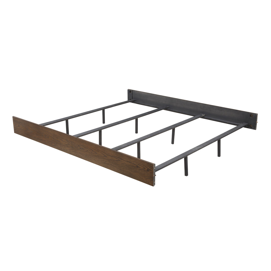 Milan King Bed Dark Brown King Dark Brown Wood