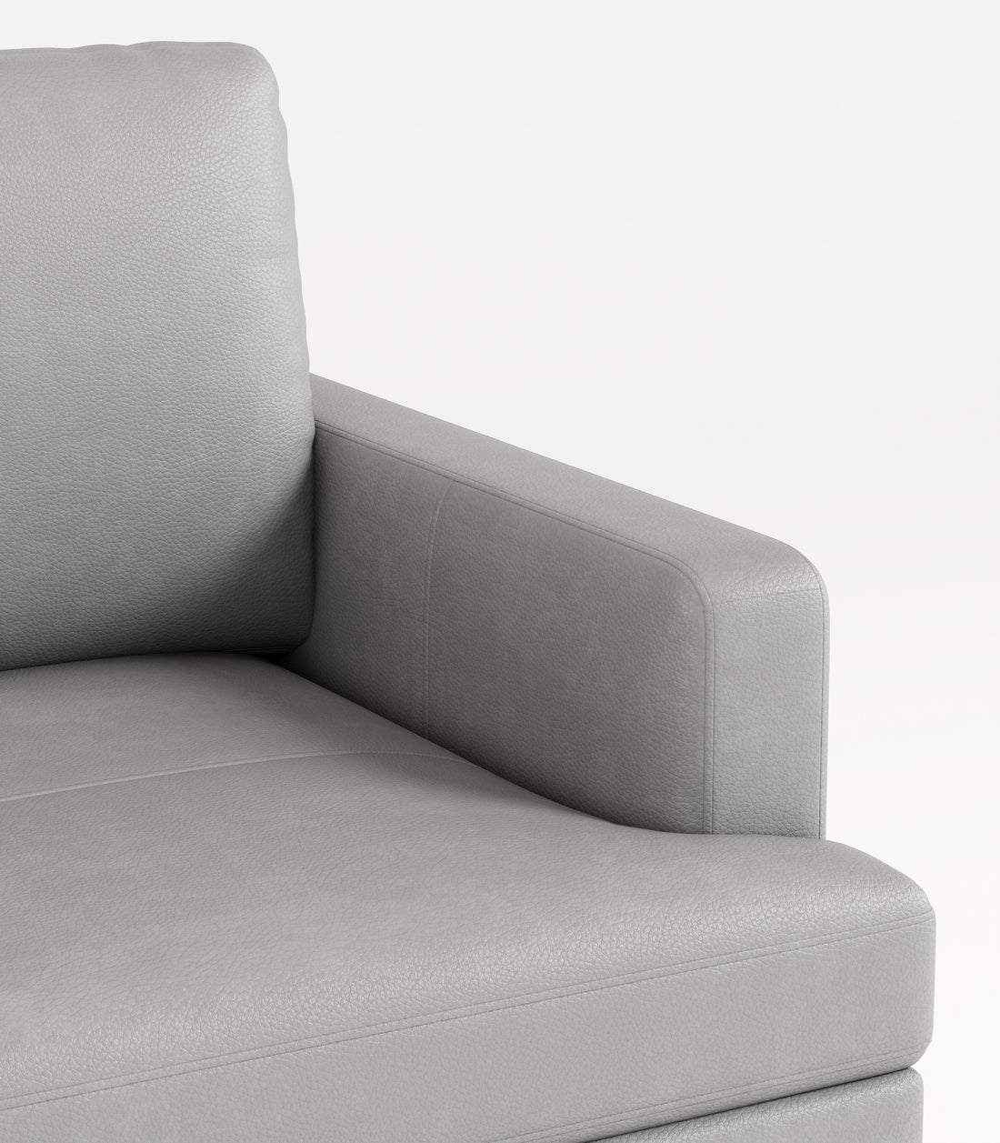 77" Gray Luxury Genuine Leather Match Contemporary Sofa With Usb And Type C Charger,3 Seats Comfy Coach For Living Room Home Office Gray Wood Primary Living Space American Design Foam Genuine Leather 3 Seat