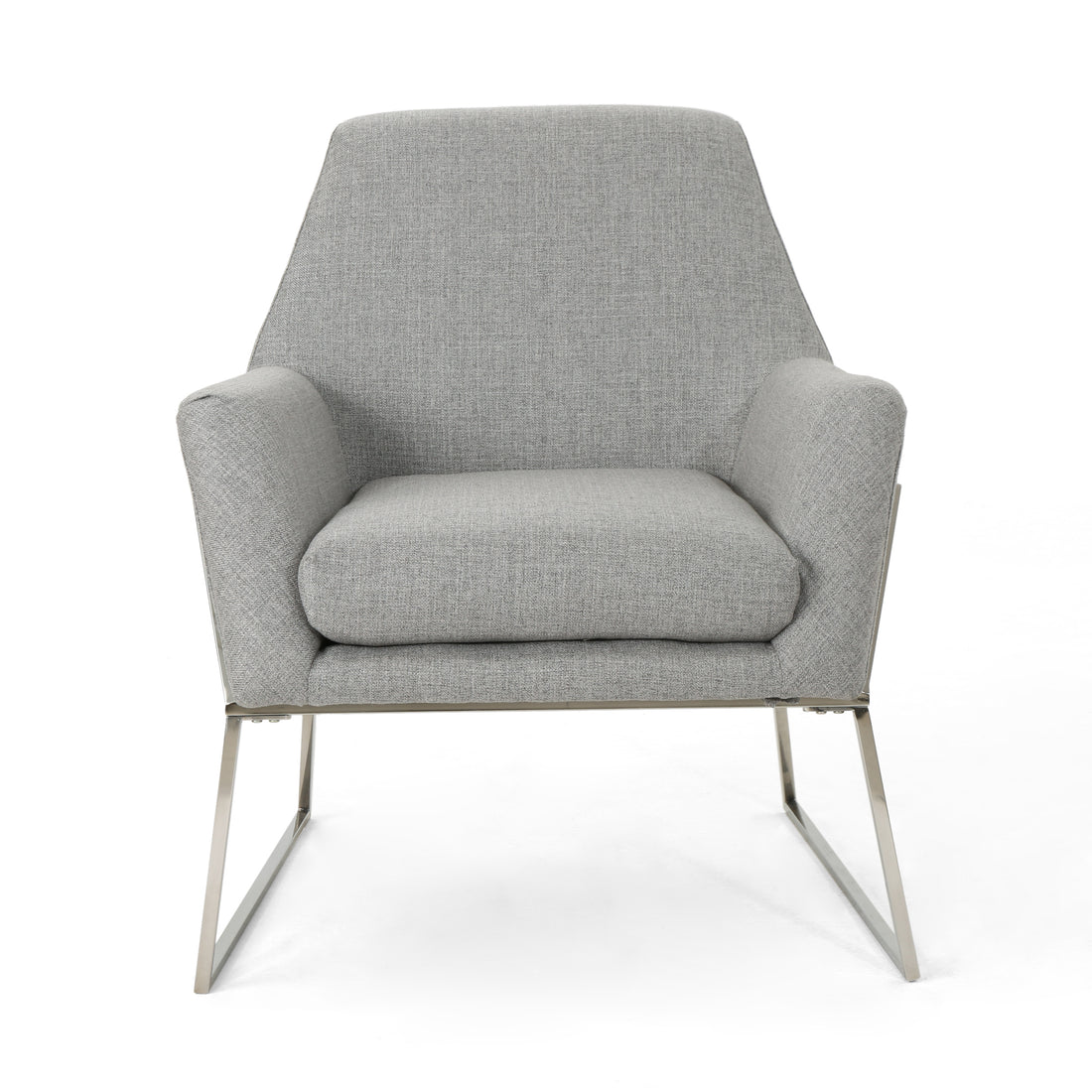 Modern Chair Grey Fabric