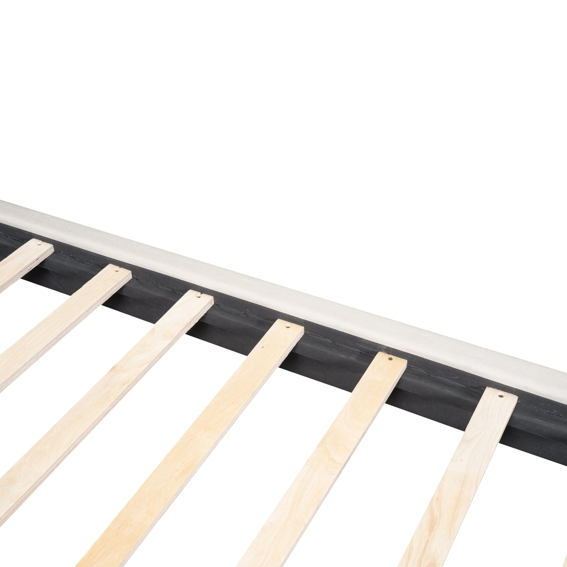 Queen Size Upholstered Platform Bed With Led Lights And U Shaped Headboard, Linen Fabric, Beige Queen Beige Wood Metal