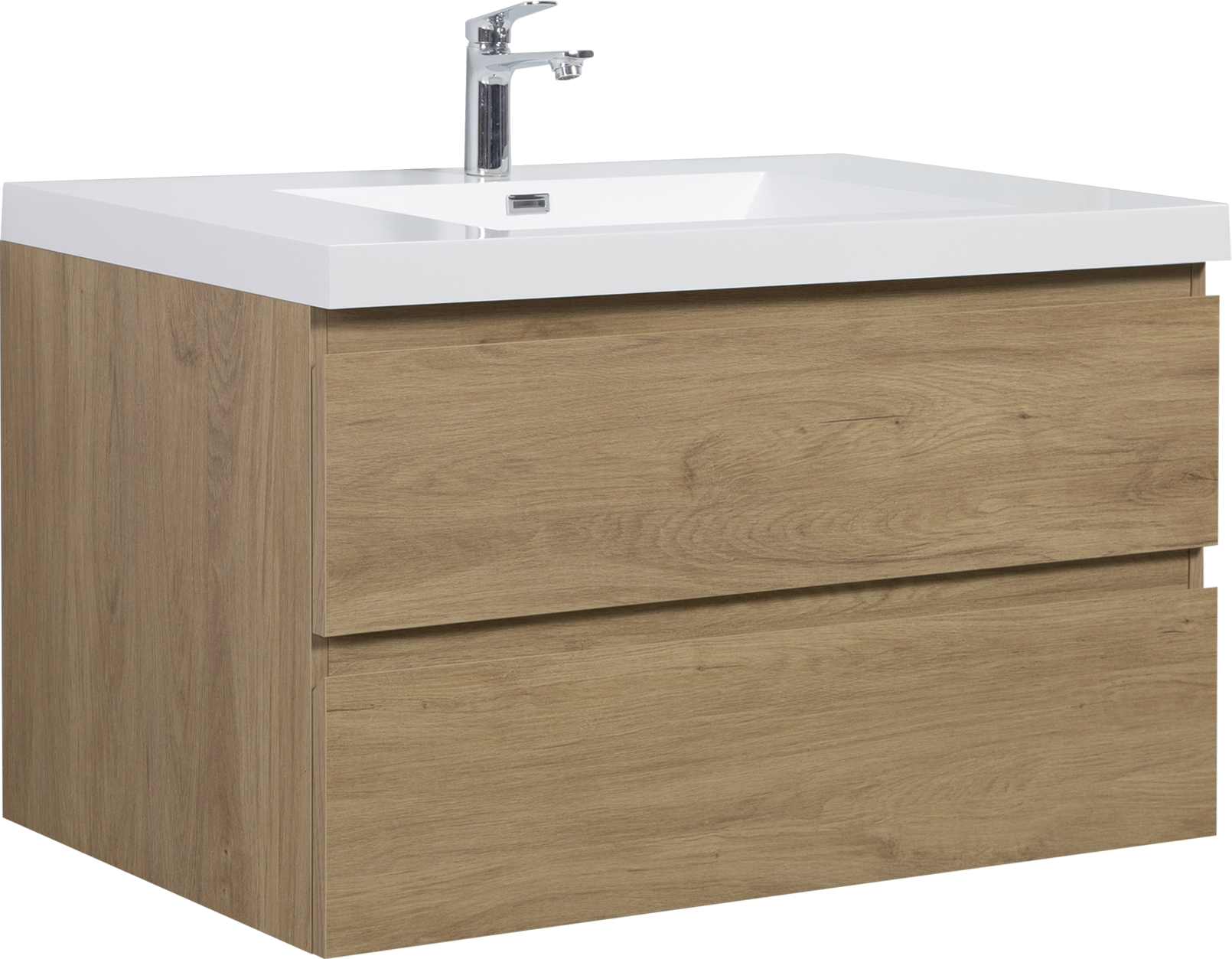 42" Floating Bathroom Vanity With Sink, Modern Wall Mounted Bathroom Storage Vanity Cabinet With Resin Top Basin And Soft Close Drawers, Natural Oak 24V11 42No 2 Oak Bathroom Wall Mounted Wood