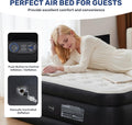 Queen Camping Air Mattress With Built In Electric High Speed Pump, 18