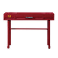 Red Vanity Desk With 1 Drawer Red 1 Drawer Bedroom Metal