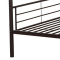 Sandy Black Twin Over Full Bunk Bed With Built In Ladder Black Metal