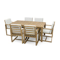 Patio Dining Set Outdoor Dining Table and Chair Set yes-light teak-weather resistant frame-water