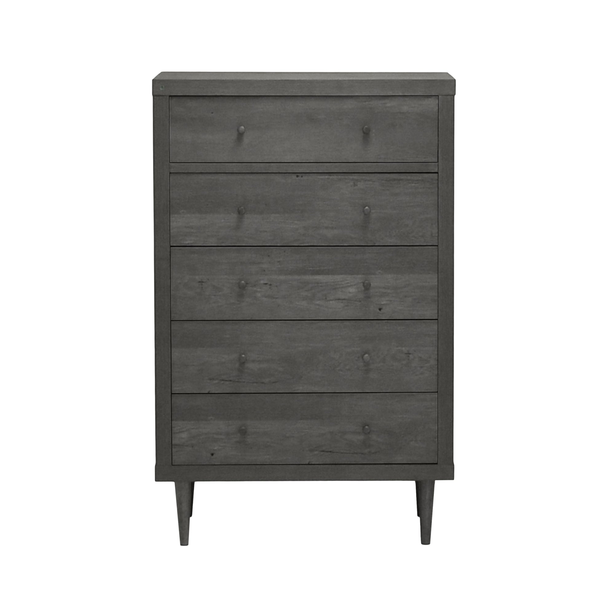 Nordic 5 Drawer Chest Grey Mdf