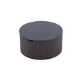 Handmade Round Coffee Table Side Table End Table, Fraxinus Mandshurica Mdf, Smoky Color, 27.55Inch *13.77Inch Smoke Primary Living Space Artsy Round Mdf