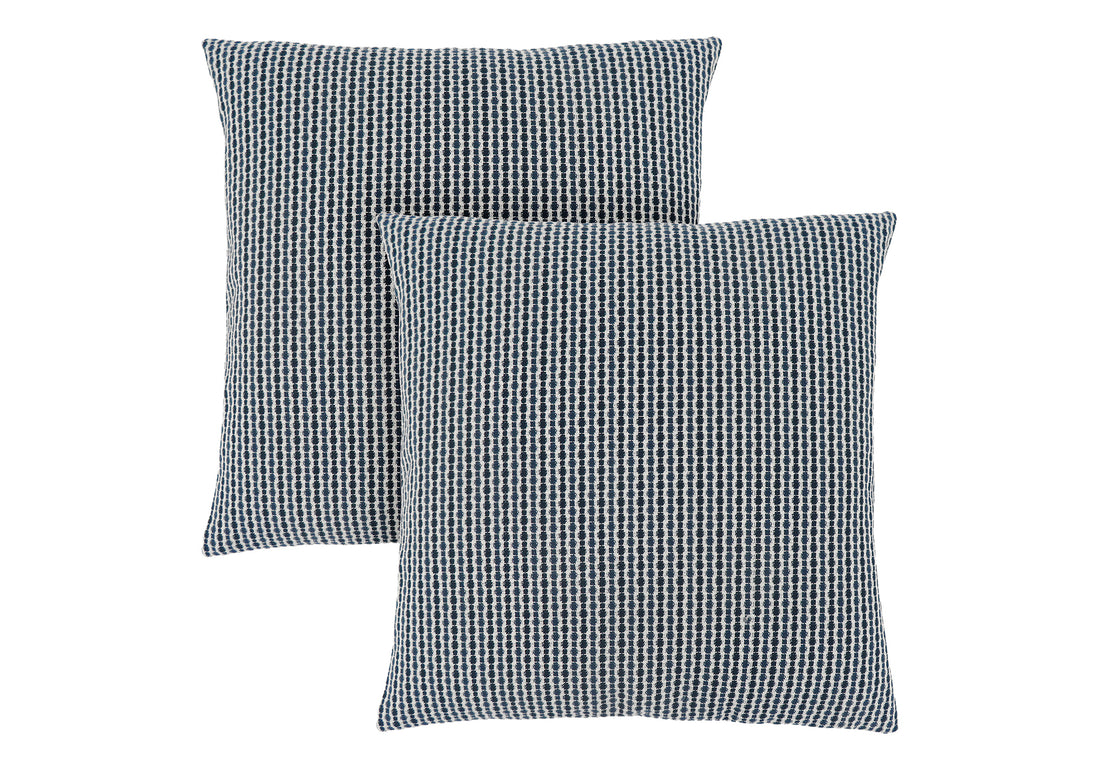 Pillows, Set Of 2, 18 X 18 Square, Insert Included, Decorative Throw, Accent, Sofa, Couch, Bedroom, Blue Hypoallergenic Polyester, Modern Blue Polyester Polyester