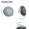 High Pressure Rain Shower Head With 3 Spray Modes, 4 Inch Fixed Bathroom Rainfall Showerhead With Adjustable Swivel Ball Joint, Bathroom Accessories Chrome Abs