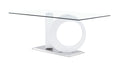 Marcus Dining Table White Stainless Steel