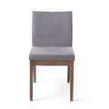 DINING CHAIR Set of 2 dark grey-fabric