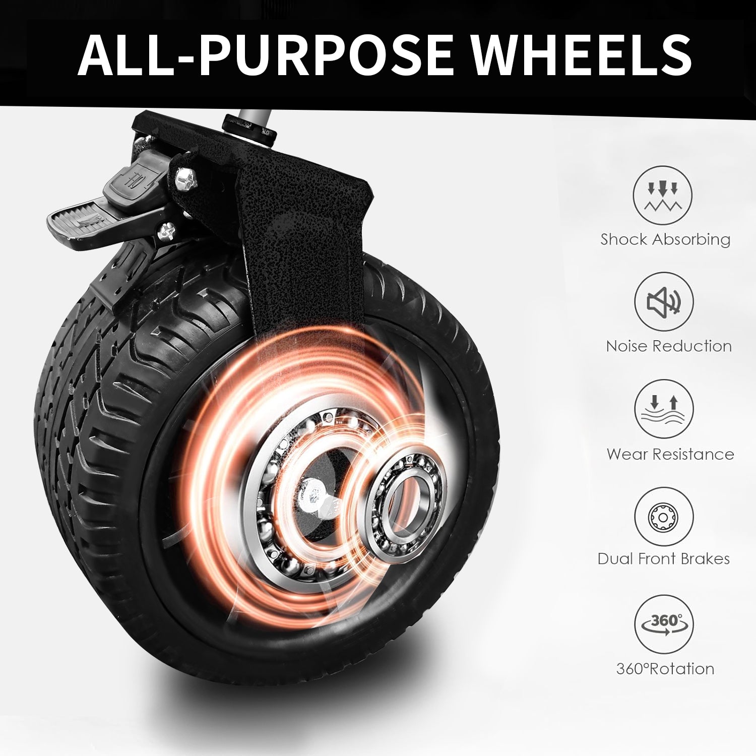 Collapsible Folding Wagon, Push Pull Foldable Beach Wagon Cart Grayish Brown Steel