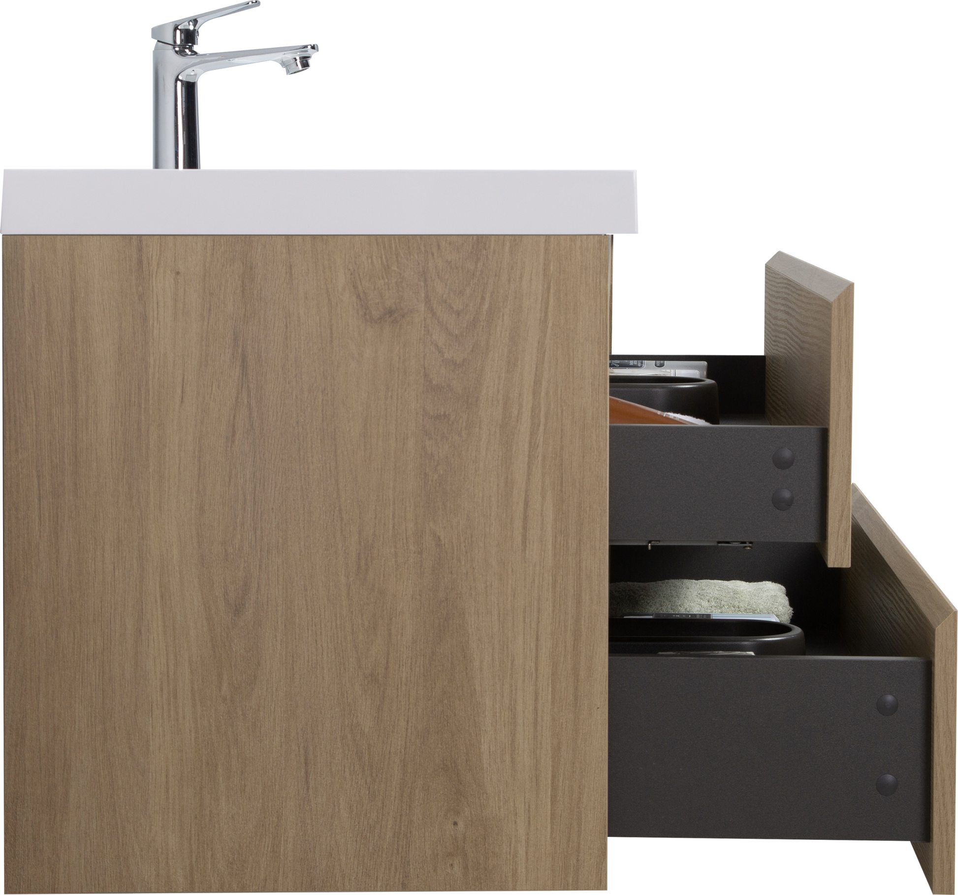 42" Floating Bathroom Vanity With Sink, Modern Wall Mounted Bathroom Storage Vanity Cabinet With Resin Top Basin And Soft Close Drawers, Natural Oak 24V11 42No 2 Oak Bathroom Wall Mounted Wood