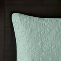 Reversible Bedspread Set Seafoam King Seafoam Cotton