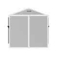 6' X 4.4' Resin Weather Resistant Outdoor Storage Shed With Floor For Garden,Backyard,Pool Tool, Light Grey Gray Polypropylene