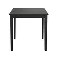 Quaint Black Gathering Height Table Black Engineered Wood