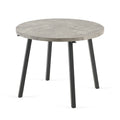 Grey Round Dining Table, Mid Century Modern Round Dining Table,Dinning Table For Kitchen Stone Gray Seats 4 Gray Kitchen & Dining Tables Round Mdf