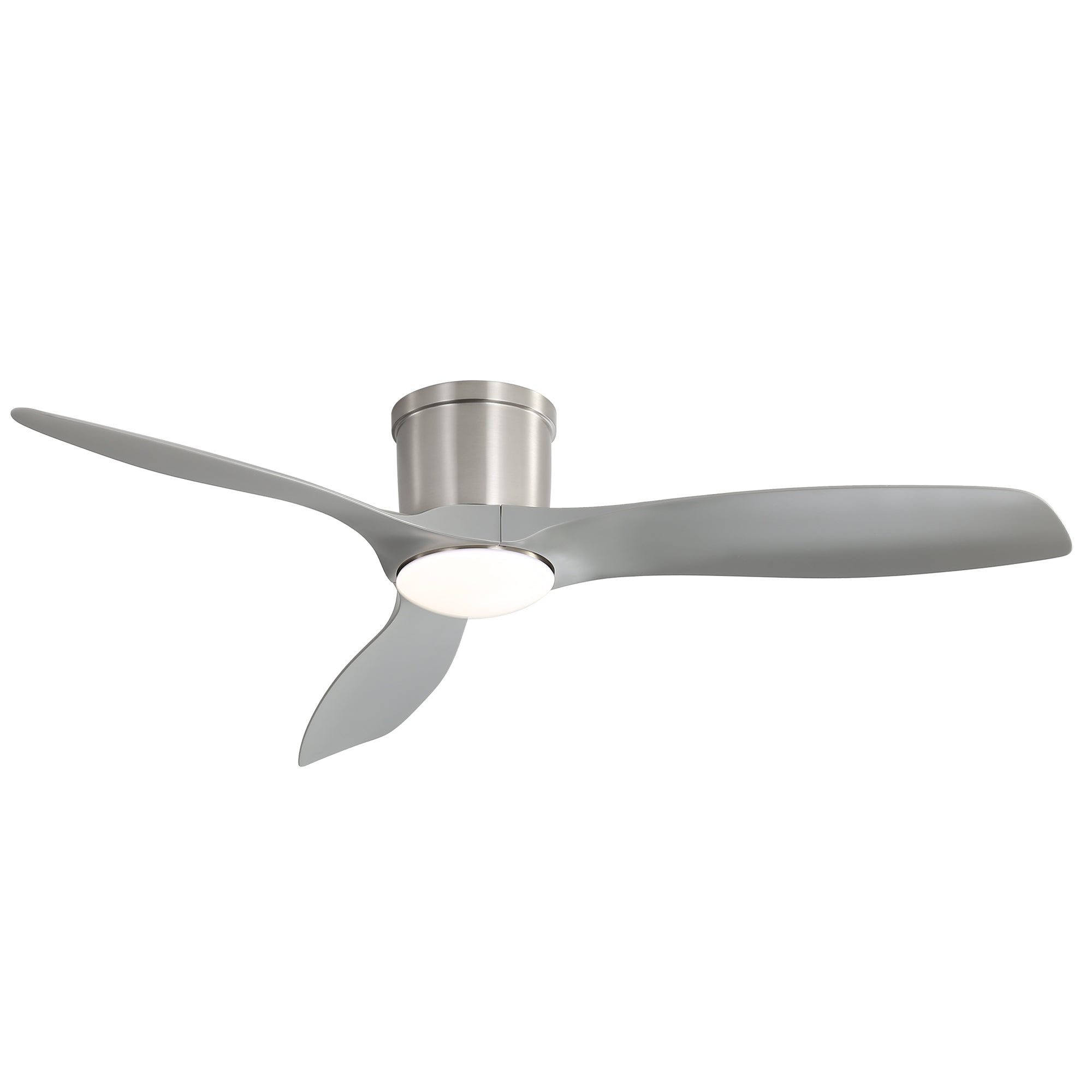 ✴︎52✴︎ 52 Inch Flush Mount Ceiling Fan With Dimmable Led Light 3 Abs Fan Blad