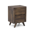 Pasco Nightstand With Glides Dark Brown Dark Brown Wood