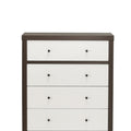 Nordic 5 Drawer Chest Walnut Mdf