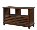 Oak Sofa Table With Tapered Legs Oak Primary Living Space Traditional Shelves Rectangular Solid Wood Mdf