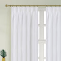 Newport Blackout Curtains For Bedroom, Linen Curtains For Living Room, Window Curtains, Room Darkening Curtains 108 Inches Long, Soft White Soft White Linen