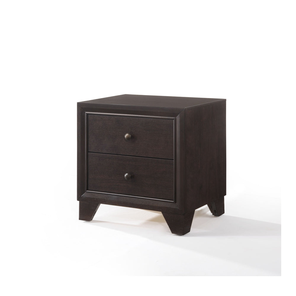 Madison Espresso Finish Nightstand Espresso Synthetic Wood