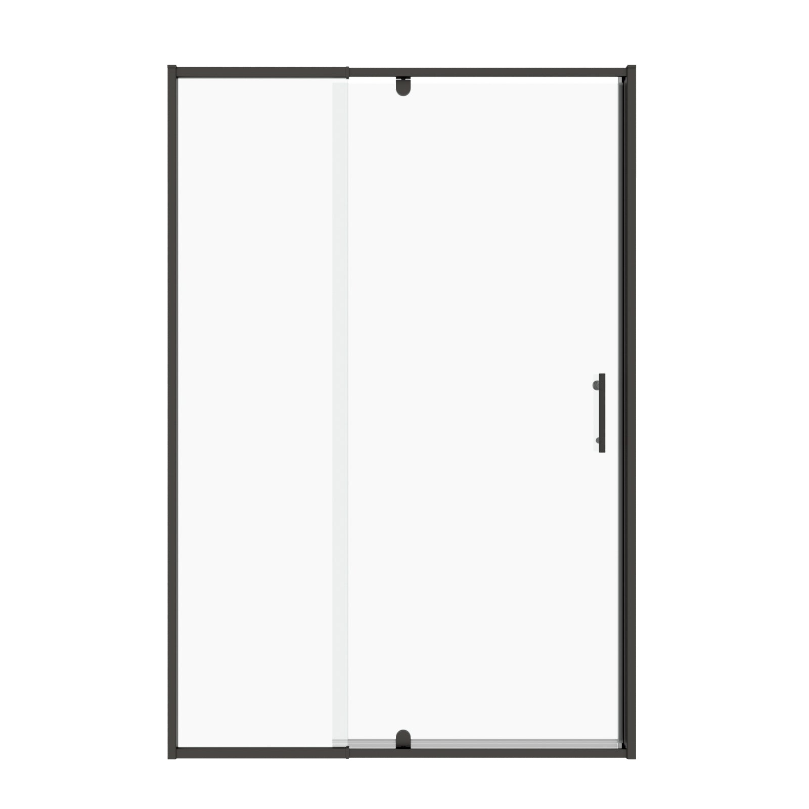 56 60" W X 71" H Piovt Swing Glass Shower Door,Pivot Frame Sliding Shower Door With 1 4" 6Mm Clear Sgcc Tempered Glass,Matte Black Finish Shower Doors,Reversible Installation Matte Black Bathroom Aluminium Alloy