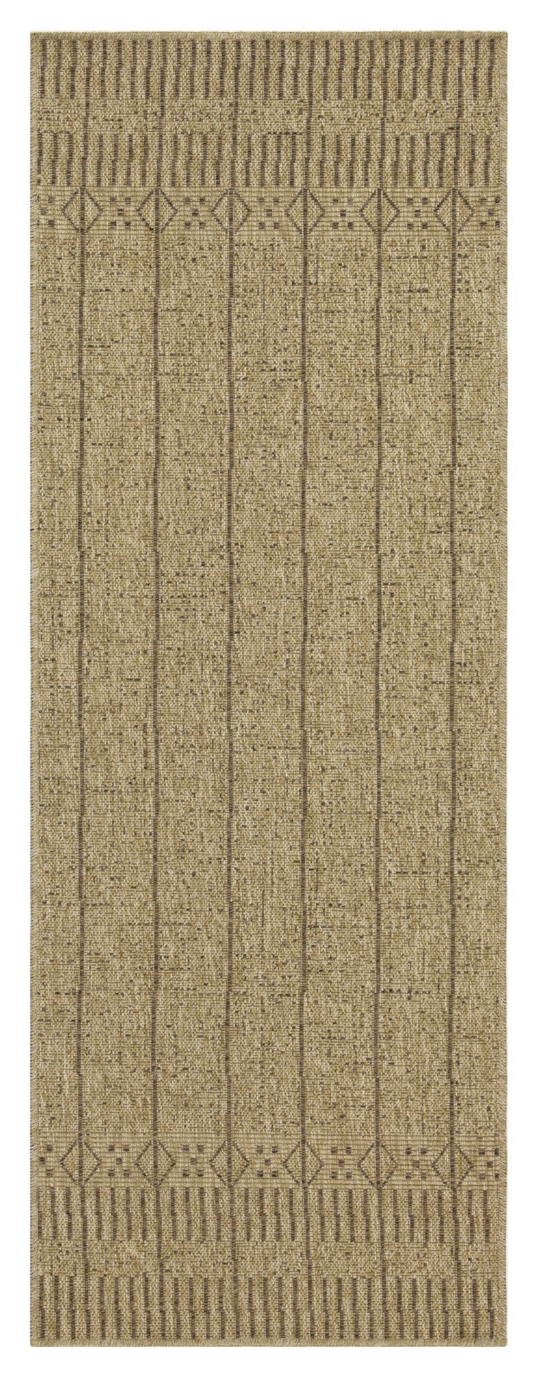 Earth Gc Ntl1009 Jute Mocha 5 Ft. 3 In. X 7 Ft. 3 In. Indoor Outdoor Area Rug Natural & Light Brown Polyester Polypropylene