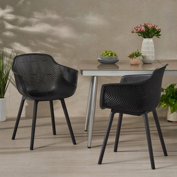 Lotus Chair Black Polypropylene