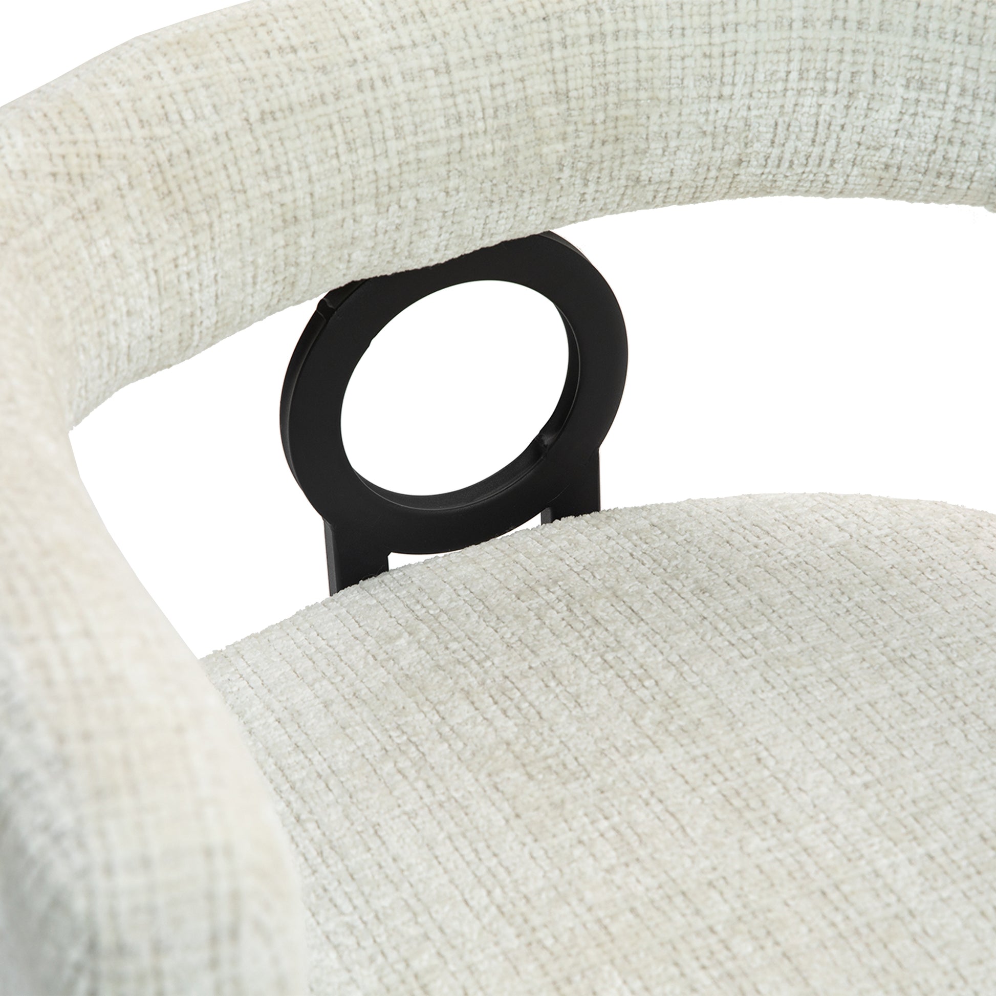 Coolmore Contemporary Designed Chenille Fabric Upholstered Accent Dining Chair Barrel Side Chairs Kitchen Armchair For Living Room Set Of 2 Beige Chenille Beige Dining Room Foam Chenille