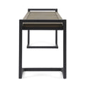 Hopkins Industrial Wood And Metal Bench Grey Acacia Wood