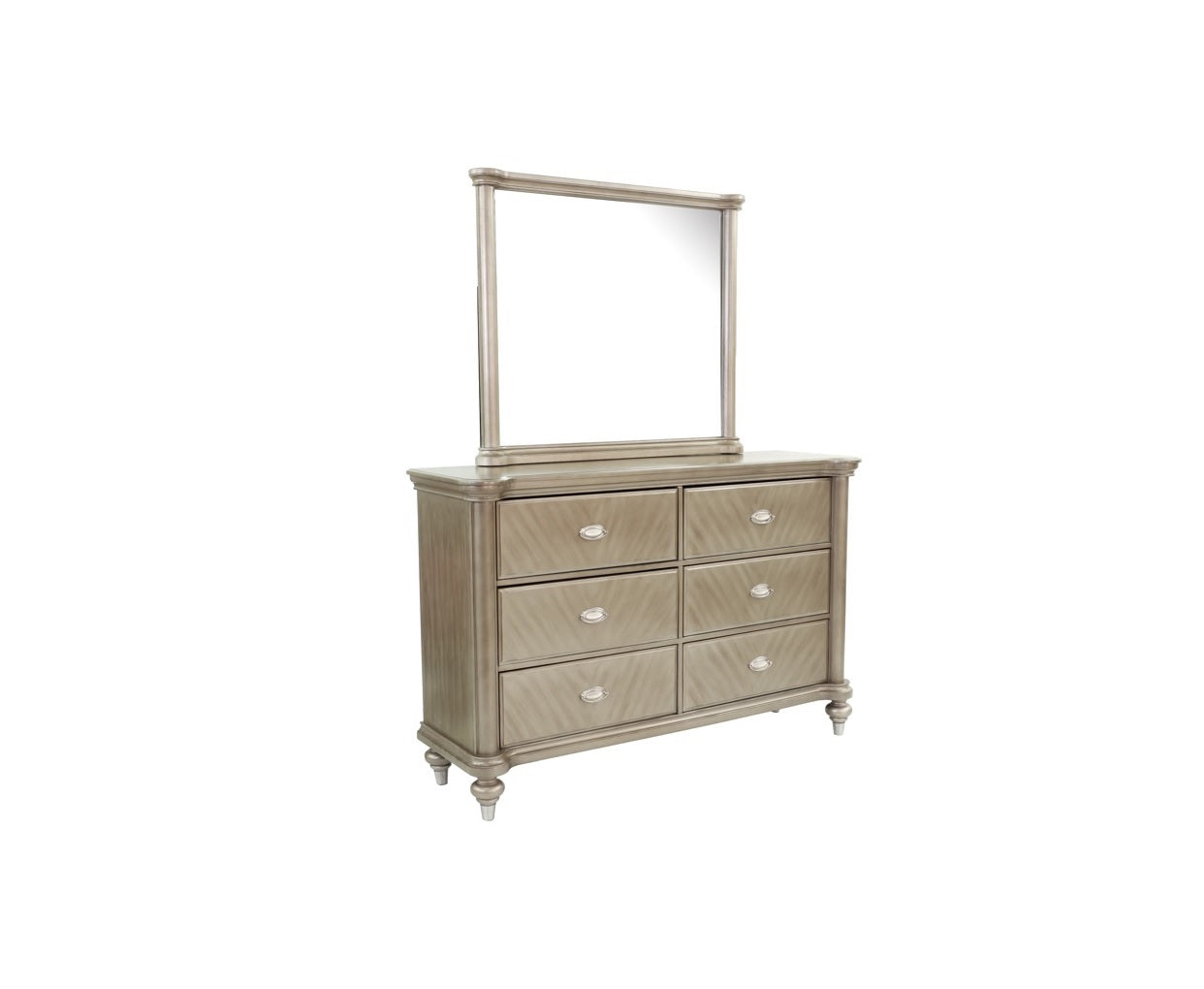 Luxury Antique Silver Champagne Finish Dresser W Mirror Storage Space Drawers Bedroom Furniture Antique Silver Bedroom Contemporary,Industrial,Modern, Luxury Antique Silver Champagne Finish Dresser W Mirror Storage Space Drawers Bedroom Furniture Antique Silver Bedroom Contemporary,Industrial,Modern,