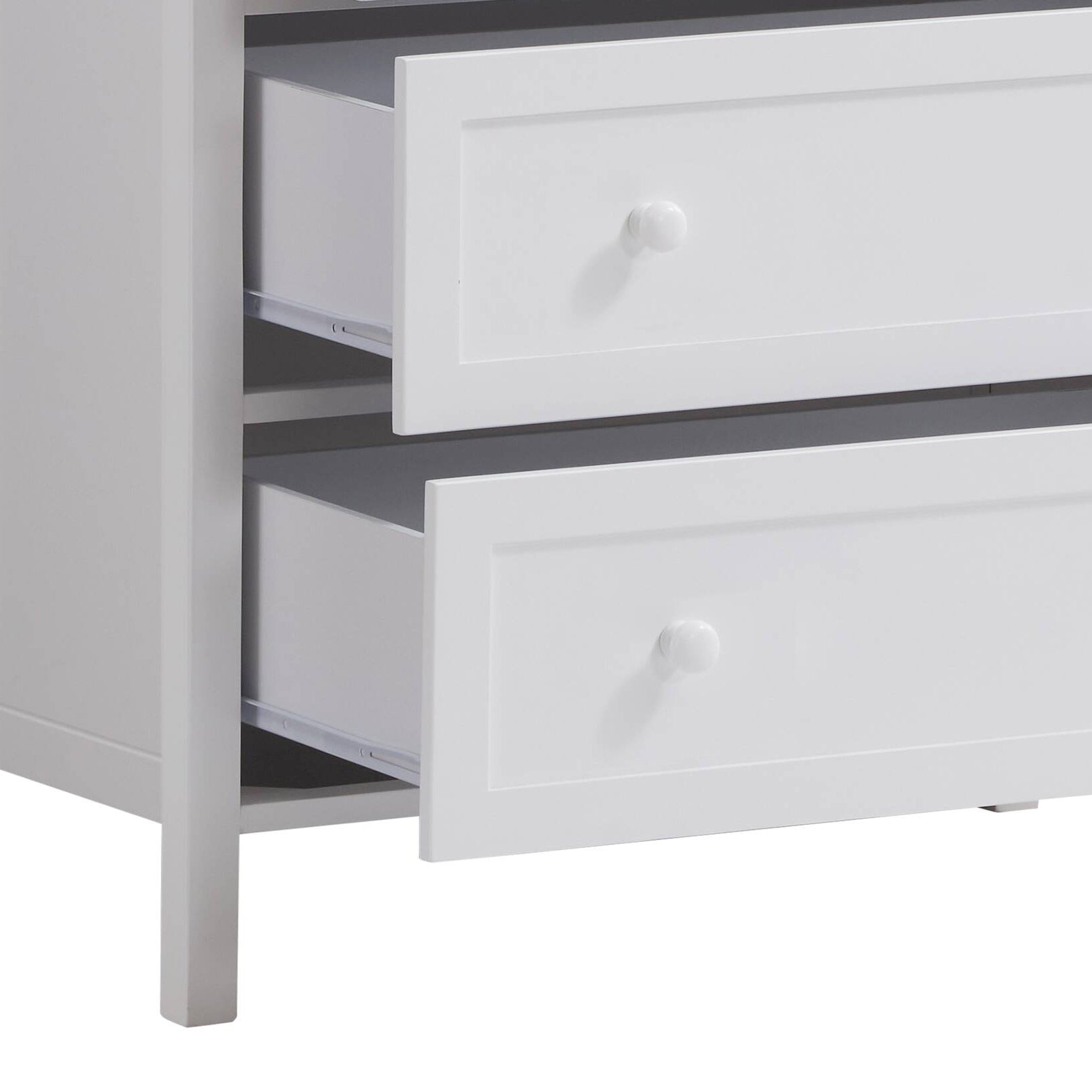 White 4 Drawer Chest White Bedroom Mdf Lvl