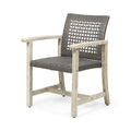 Hampton Wood And Wicker Dining Chair Set Of 2 Black Grey Velvet